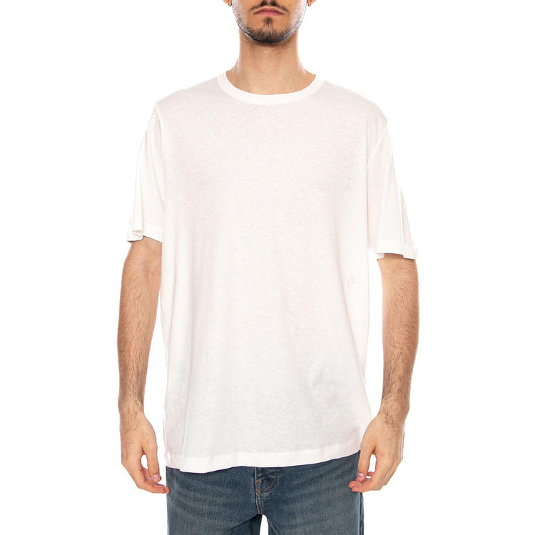 HADAR_MS TEE VANILLA WHITE - Maglietta Girocollo Uomo Bianca 331397 445 ELVINE 