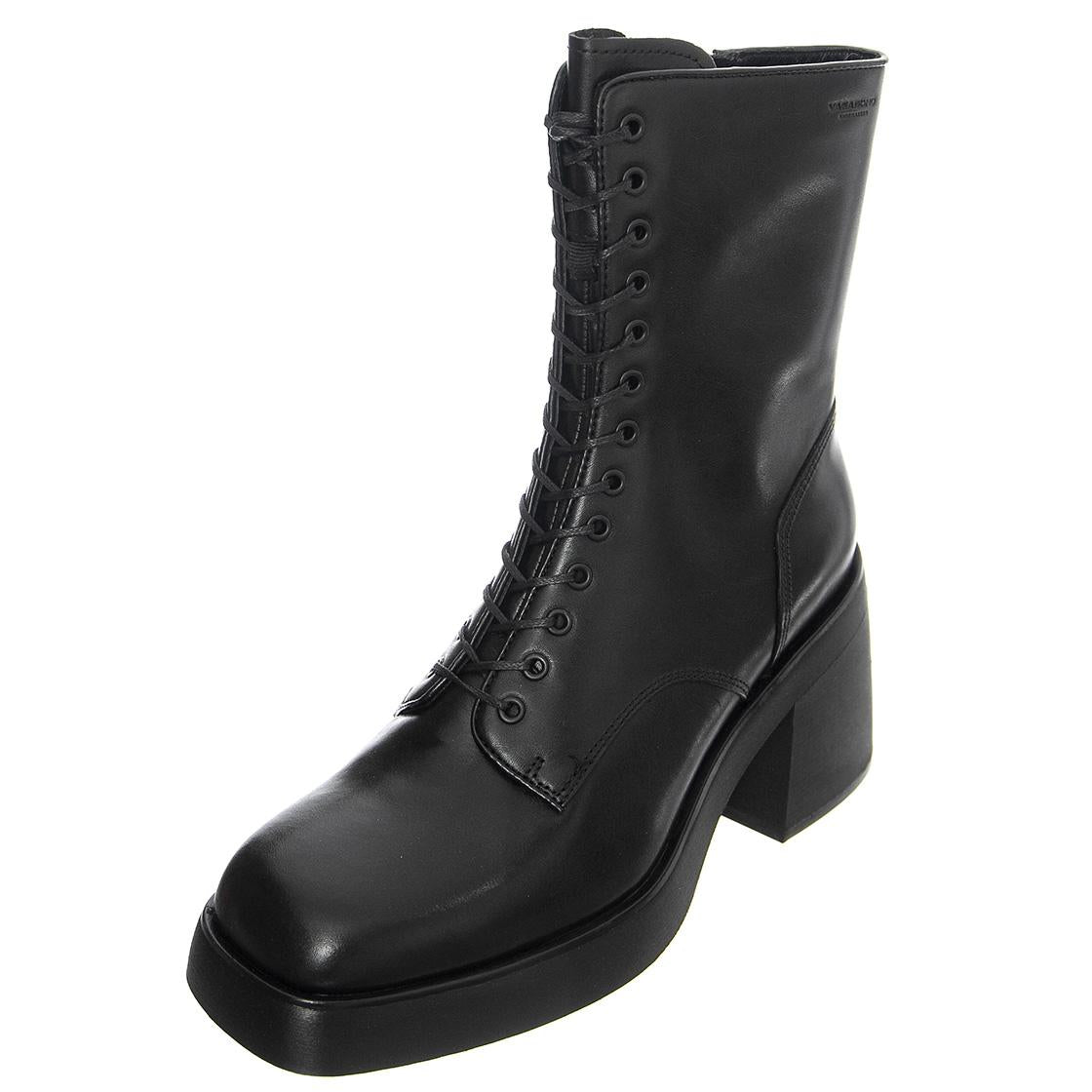 Brooke Cow Leather Black - Stivaletti Profilo Medio Donna Neri VBS5044-101-20  VAGABOND 