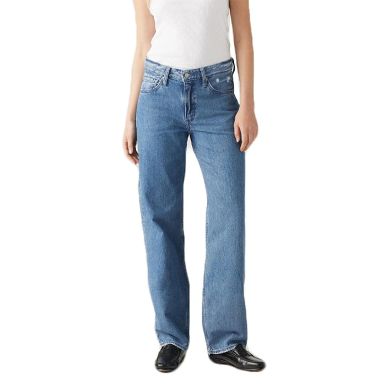 Wellthread Baggy Dada Garden Stone Light Indigo Worn In - Pantaloni Denim Jeans Donna Blu A3028-0007  LEVIS 