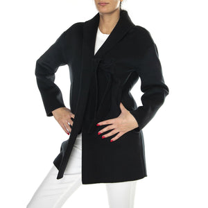 Cappotto Donna Nero Diamante Black Jacket 321SD35021-S3000  ALESSIA SANTI 