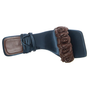 Rozi Red Pu + Satin - Sandali Donna Marroni JCSJC-927-18-5-BRO  JEFFREY CAMPBELL 