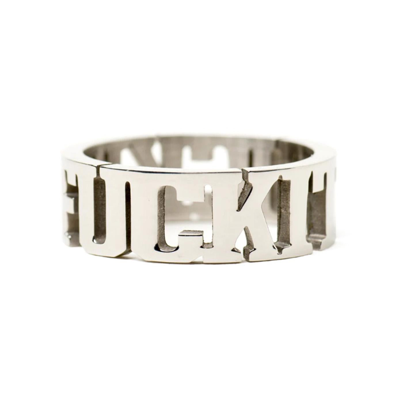 Fuck It Ring Silver - Anello Argento AC00865-SILVR  HUF 