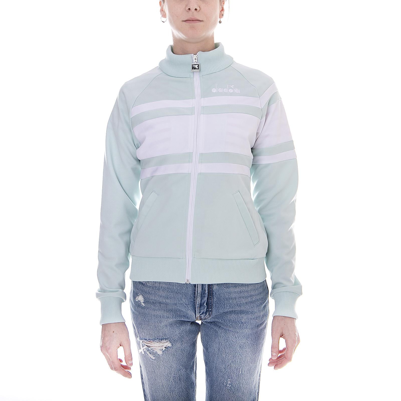 L. JACKET 80S SKY-BLUE CHALK/OPTICAL WHITE 502.172684-C7308  DIADORA 