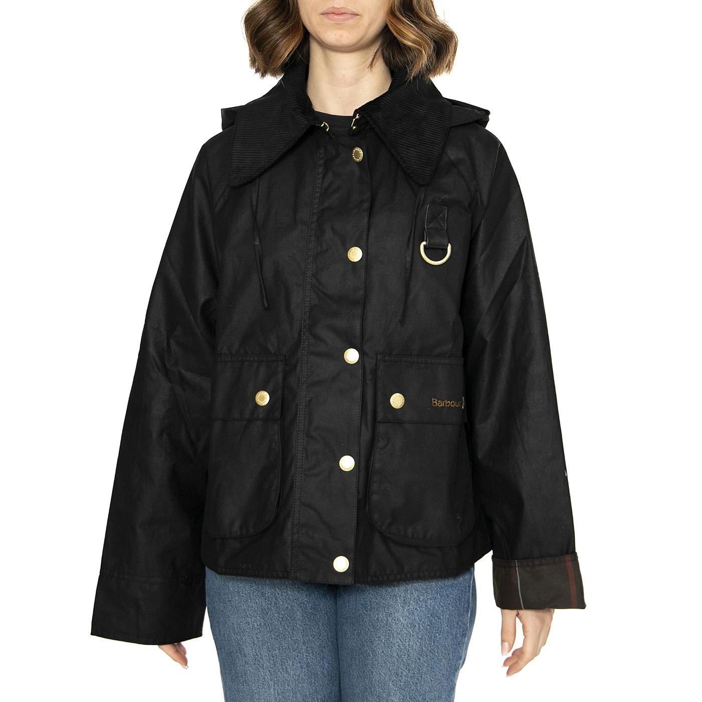 Reighton Wax Black / Classic Jacket - Giacca Donna Nera LWX1397-BK71  BARBOUR 