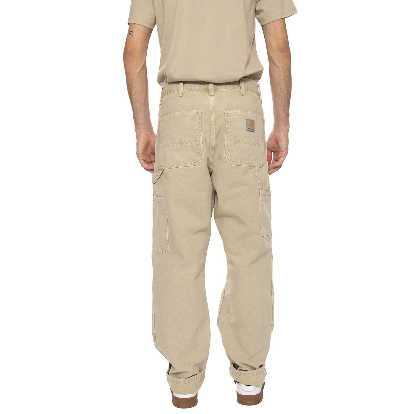 Double Knee Pant Dusty H Brown - Pantaloni Uomo Marroni I035556.07E5F  CARHARTT WIP 
