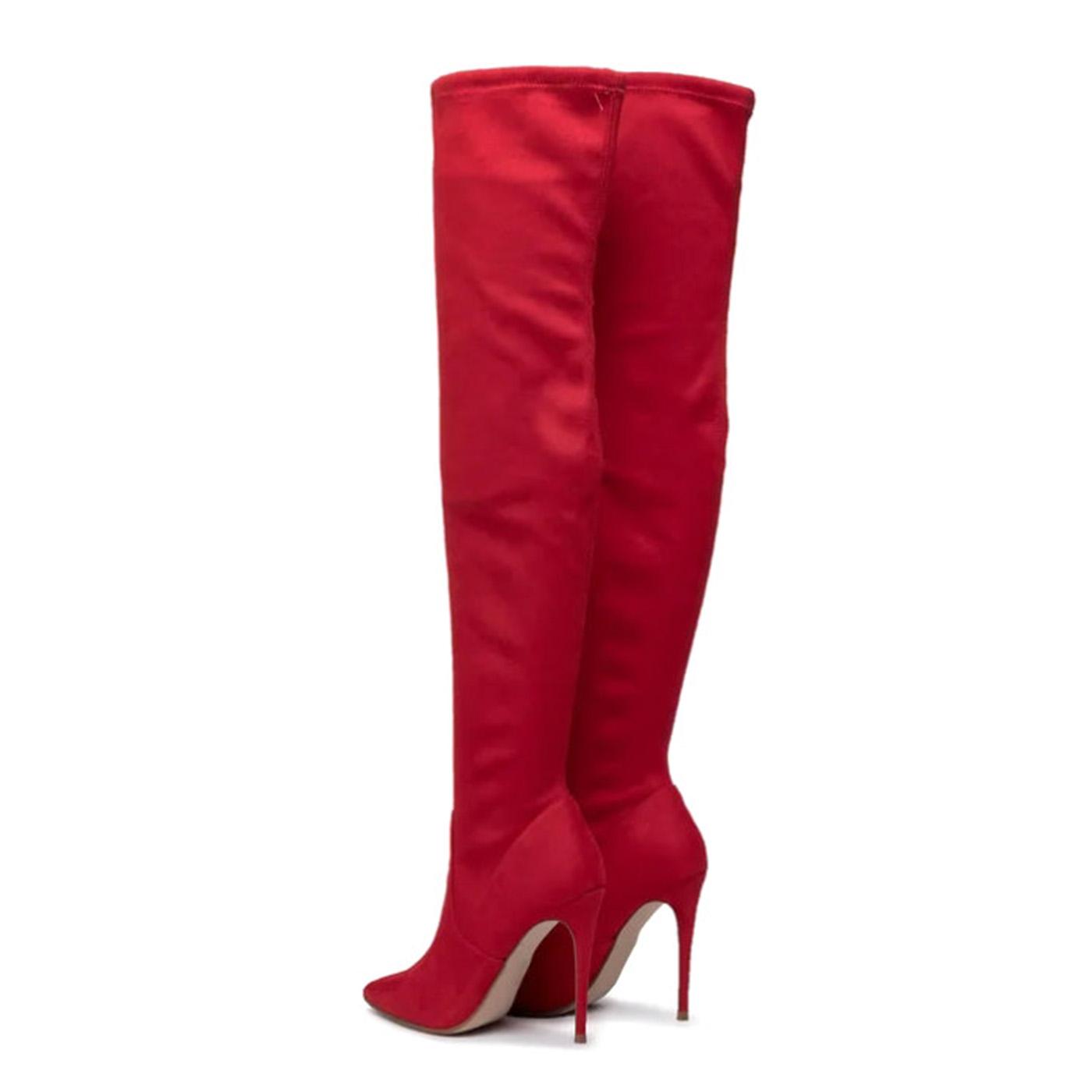 DADE RED MICROSUEDE - Stivali Alti Donna Rossi SMSDADE-RED . STEVE MADDEN 