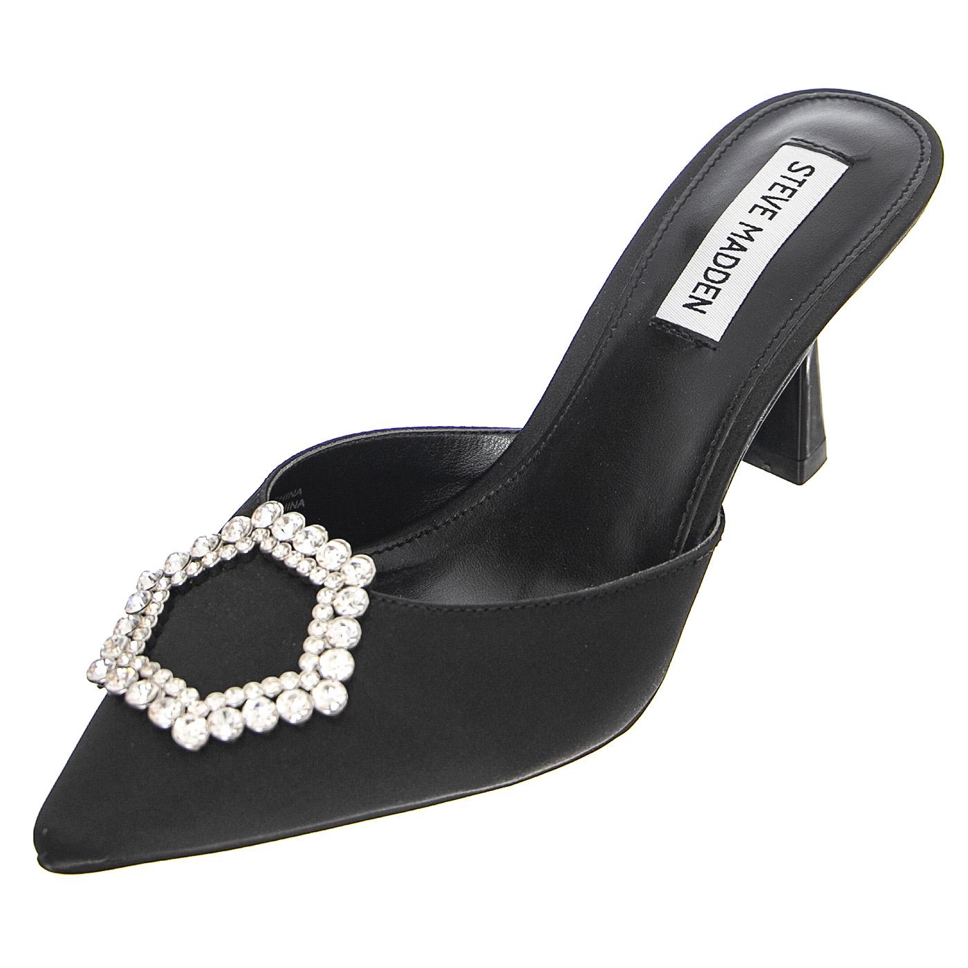 Luxe City Black Satin - Sandali Donna Neri SMSLUXE CITY-BLK  STEVE MADDEN 