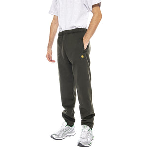 Chase Sweat Pant Olive / Gold - Pantaloni in Felpa Uomo Verdi I033667.3CBXX . CARHARTT WIP 