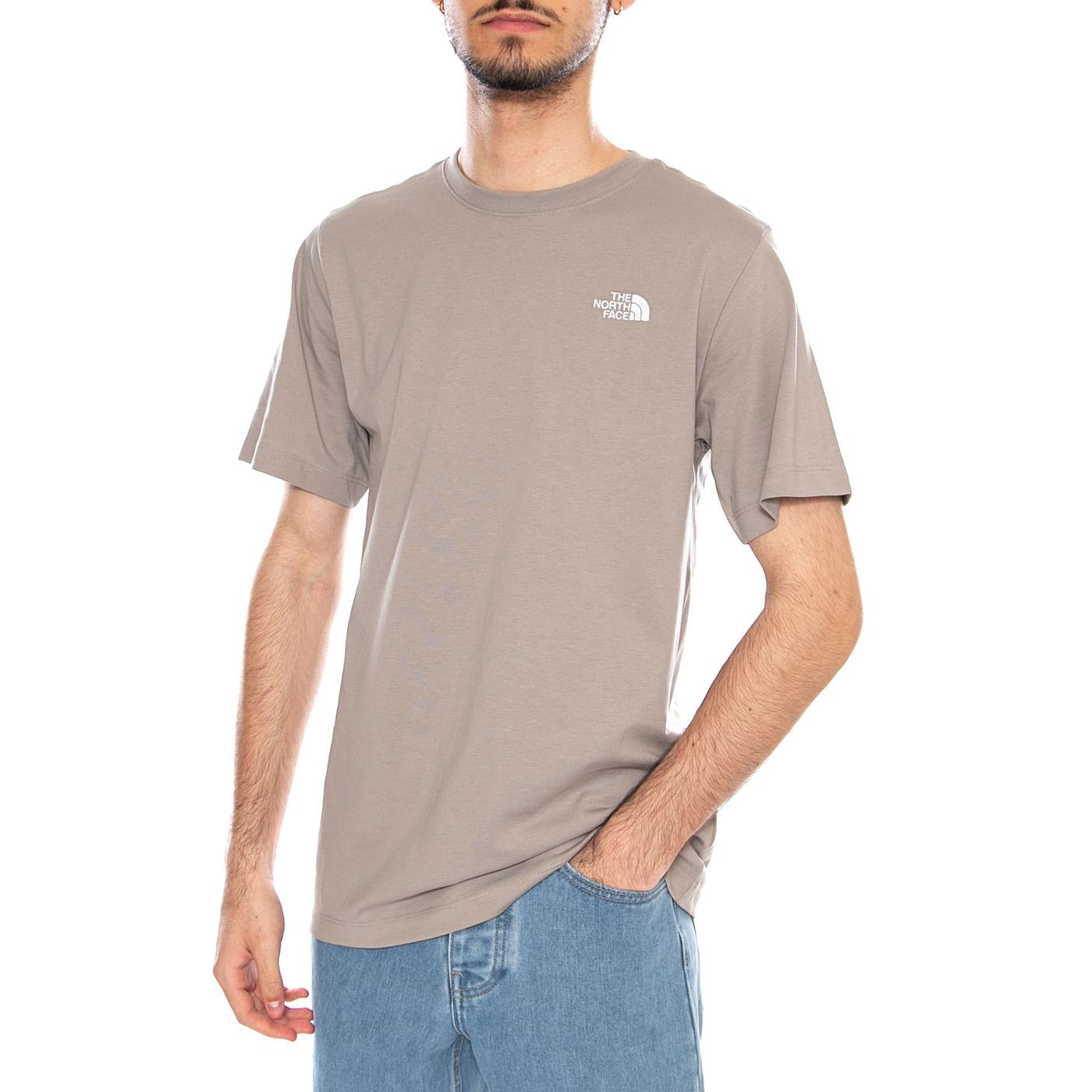 M Evo SD Reg SS Tee Stobe Stab - Maglietta Girocollo Uomo Grigia NF0A8CZ2 2MB1 THE NORTH FACE 