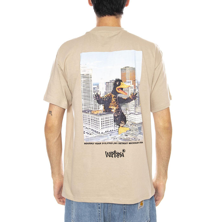 S/S Wiptopia T-Shirt Wall - Maglietta Girocollo Uomo Beige I035492.G1XX  CARHARTT WIP 